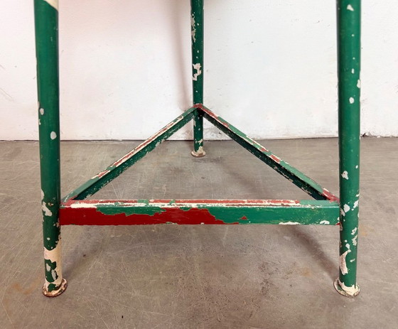 Image 1 of Sgabello da officina industriale verde, anni '60