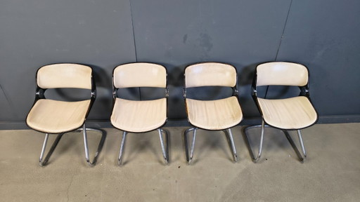 Ensemble de chaises à repas Arpège Étienne Fermigier pour Baumann, 1970