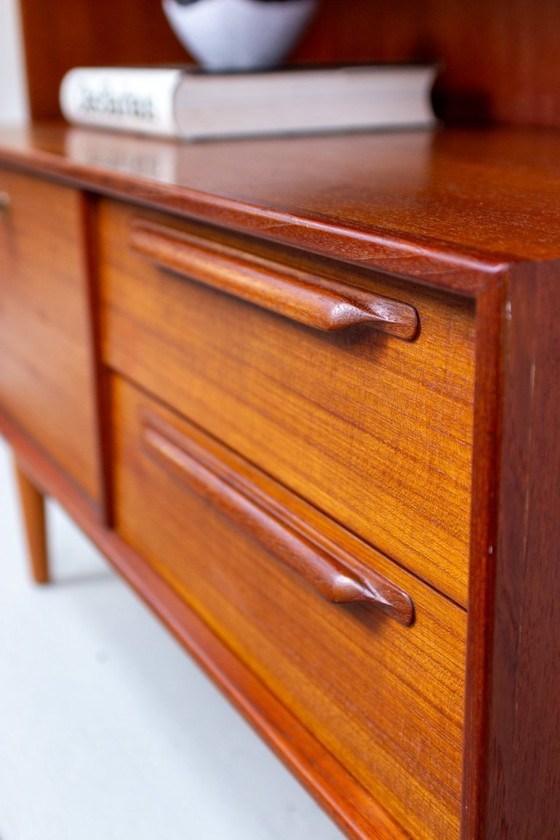 Image 1 of Vintage teak bookcase, highboard, sideboard, Mid Century Danish