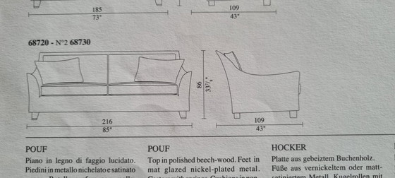 Image 1 of Giorgetti Pascia Sofa