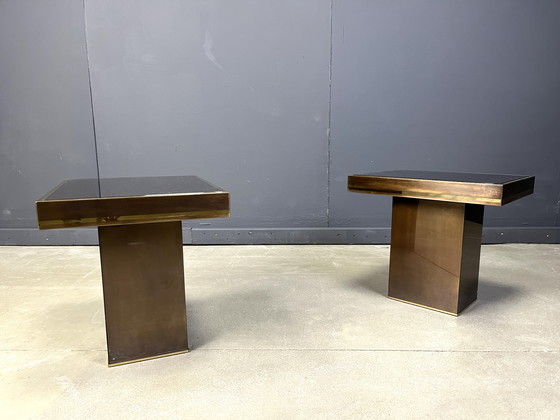 Image 1 of Pair of Brass Side Tables by Belgochrom, 1970s