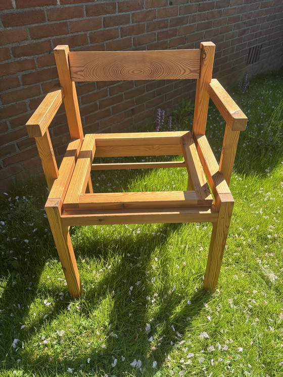 Image 1 of Chair modernism brutalism inspired by Rietveld style