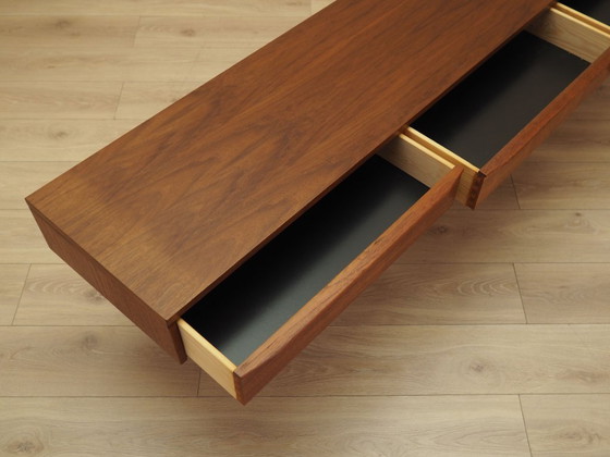 Lowboard danese in impiallacciatura di teak con tre cassetti, anni '60 – Mobili TV, Legno (photo 9 of 9)