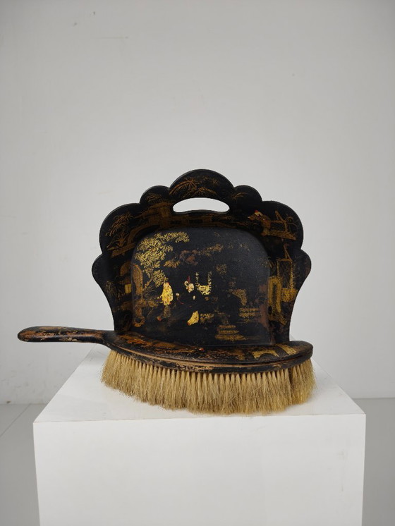 Image 1 of 19th century French Chinoiserie papier-mâché silent butler