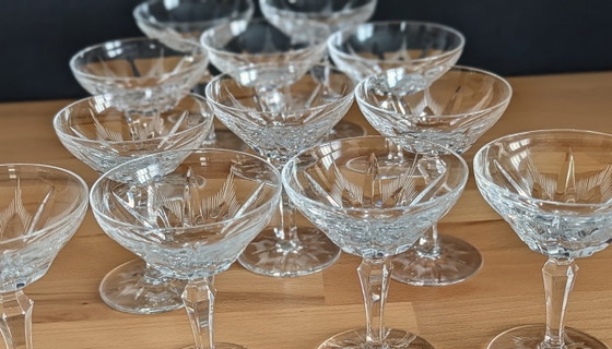 Set van 12 Villeroy & Boch kristallen likeurglazen, champagneglazen – Villeroy und Boch, Glazen & Karaffen (photo 5 of 11)