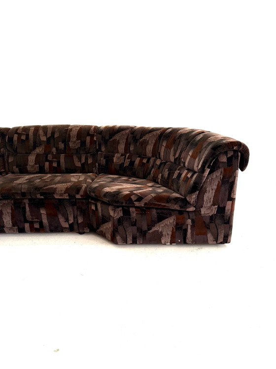 Canapé modulaire 4 pièces vintage des années 80 – Canapés modulables, Bois, Textile (photo 3 of 13)