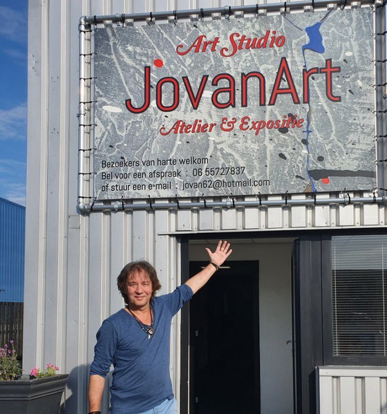 Image 1 of Schilderij - Jovan SRIJEMAC - Schaduwen van Liefde
