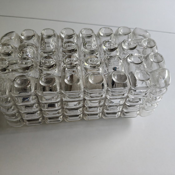 Image 1 of Vintage brutalist ice glass lamp – Erco - Germany, 1970s