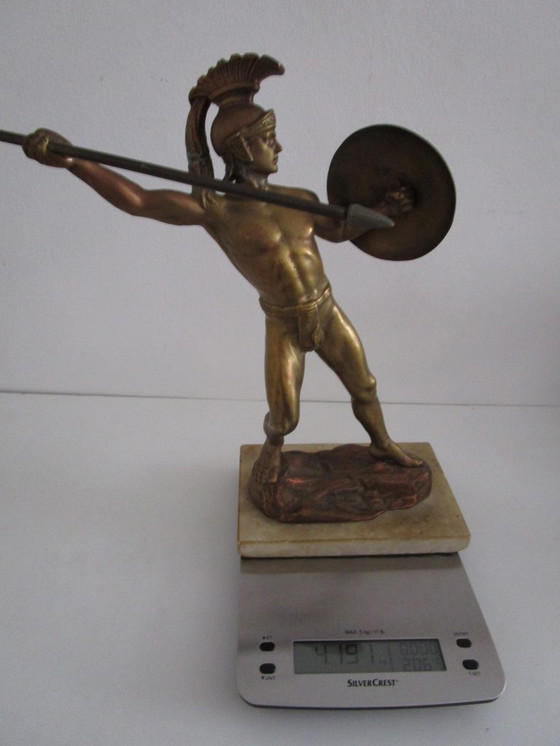 Image 1 of Beeldhouwwerk "Griekse krijger"