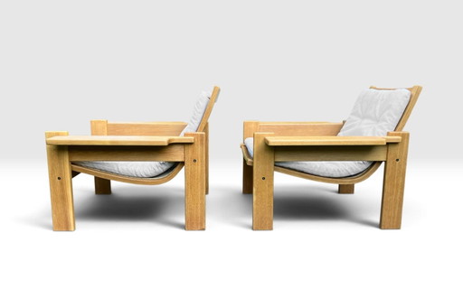 2 Swedese "Kontra" fauteuils Ingve Ekström vintage Suède
