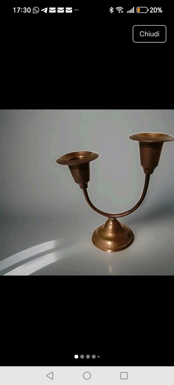 Image 1 of Messingkandelaber aus den 1950er Jahren