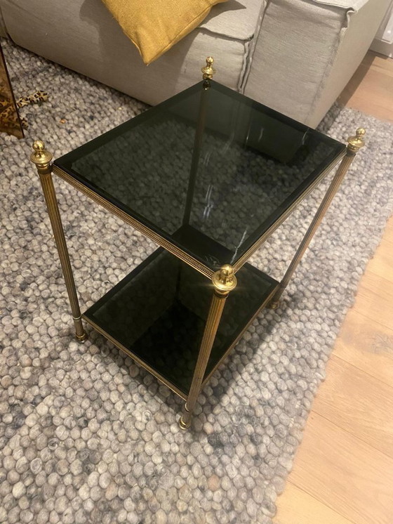 Image 1 of Table d'Appoint Bronze Style Maison Baguès Vintage 