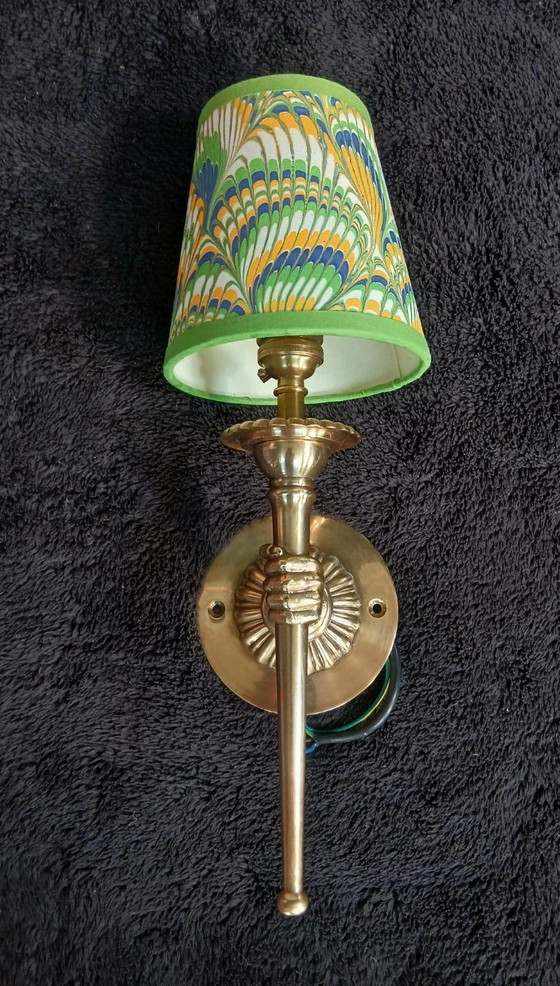 Image 1 of Applique da parete in bronzo, stile André Arbus.