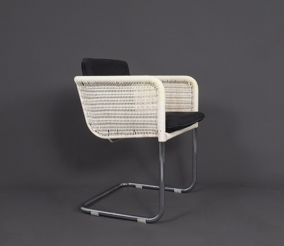 Image 1 of Set of Tecta D43 White Cantilever Chairs