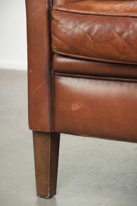 Comfortabele schapenleren armchair met mooie kleuren en een strakke afwerking – Fauteuils, Leather (photo 12 of 13)