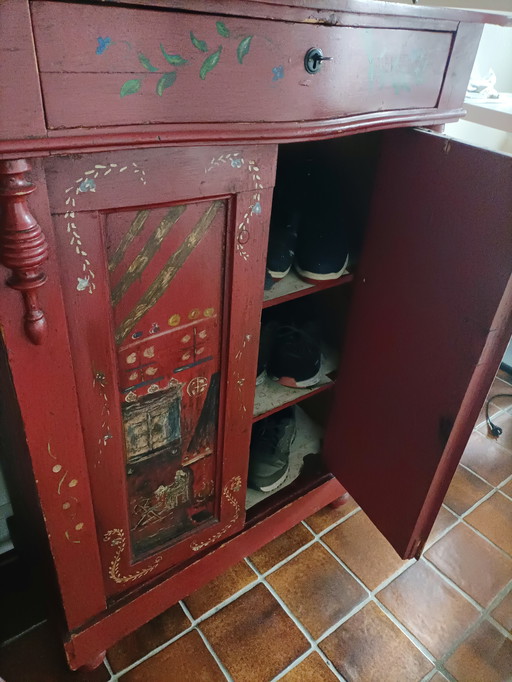 vaisselier unique de 1950 par Van der Linden