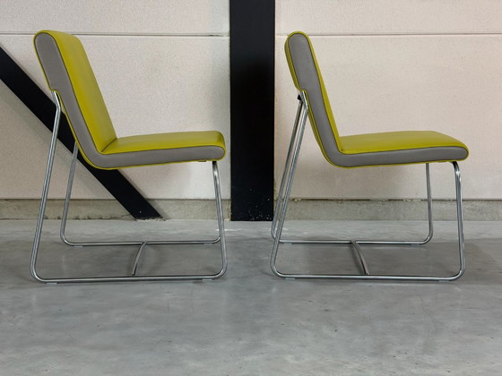 6 Leolux Spring Sillas de comedor - como nuevas – polished steel, Cuero (photo 11 of 11)
