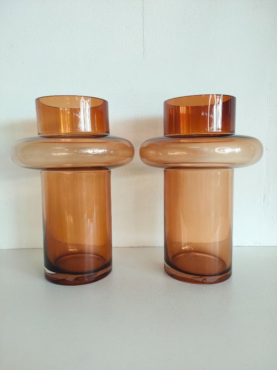 Image 1 of Danish "Nordic" design glass flower vases (Tube vase)