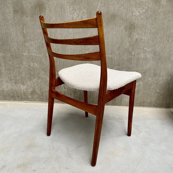 Image 1 of 4 chaises de salle à manger vintage Topform en palissandre, années 1970