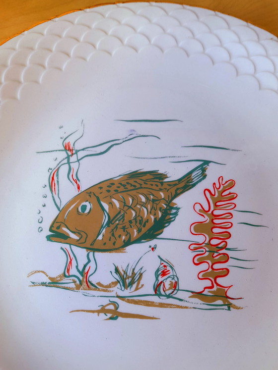 Image 1 of Limoges porcelain fish plates