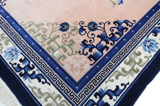 Image 1 of Tapis ancien chinois de style pékinois, noué à la main, 307 x 212 cm, en excellent état.