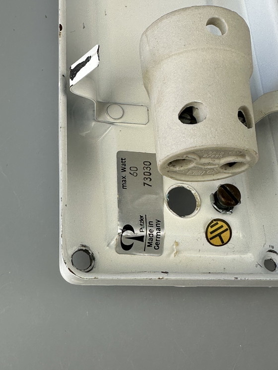 Image 1 of 60s 70s wandlamp Peill & Putzler Duitsland glas & metaal space age design