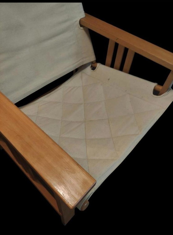 Image 1 of Vintage Scandinavisch design Safari chair fauteuil