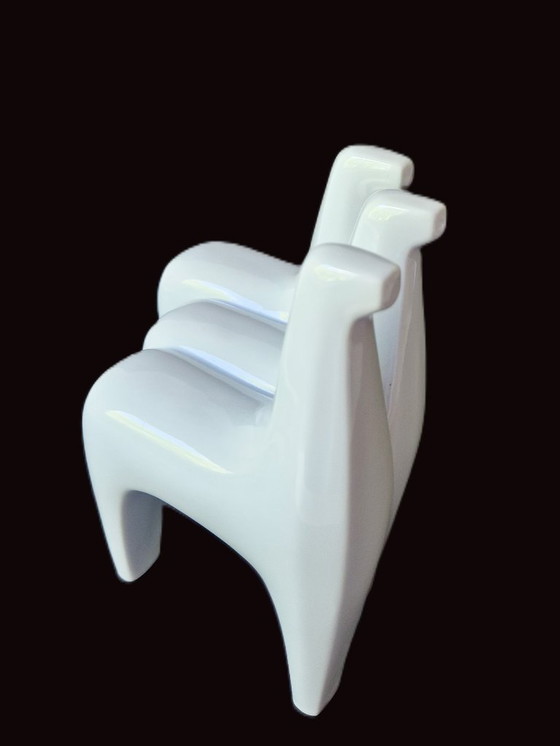 Image 1 of Bing & Grøndahl - Beeld Met 3 Paarden van Agnethe Jørgensen