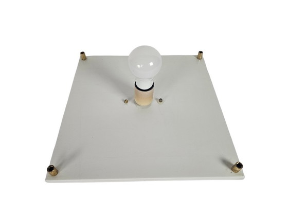 Image 1 of Solid - Plexiglass - Metal - Hollywood Regency Style - 70's