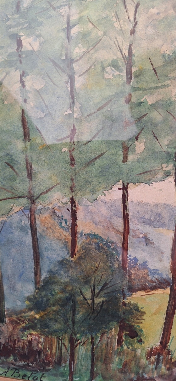 Image 1 of Aquarel A. Belot 1926