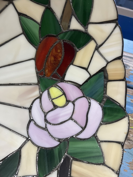 Image 1 of Lampada a sospensione vintage in stile Tiffany anni '90