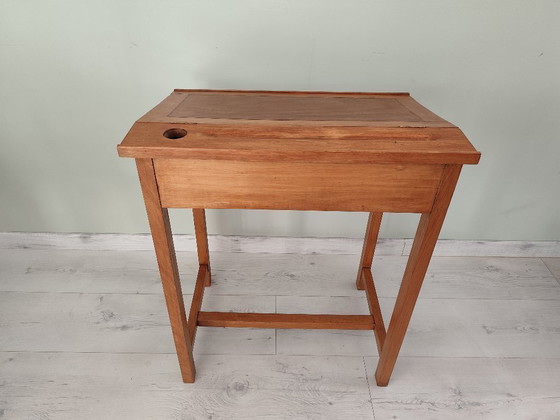 Image 1 of antiker Schulschreibtisch