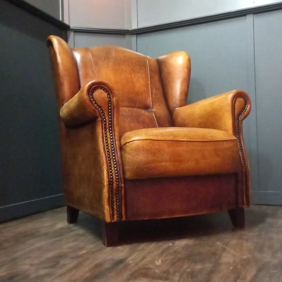 Poltrona Robusta Vintage in Pelle di Pecora – Poltrone, Leather (photo 11 of 15)
