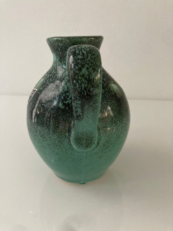 Image 1 of Mid-century vase Silberdistel jade green