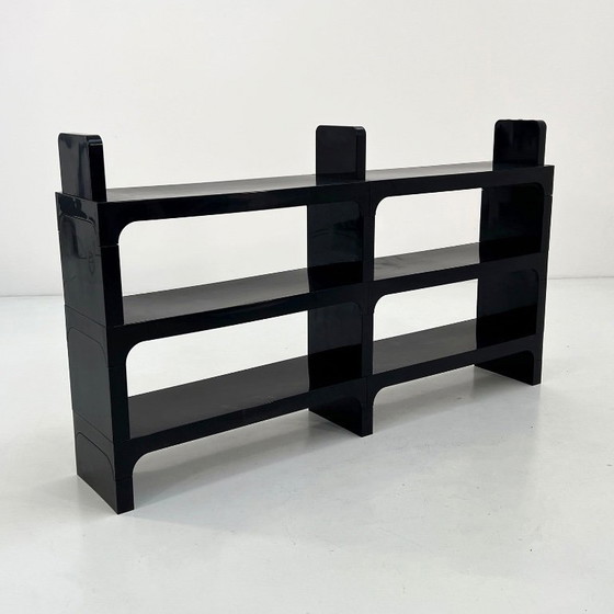 Image 1 of Zwarte modulaire plank van Olaf Von Bohr voor Kartell, jaren 70