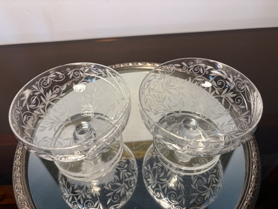 2 Coppe Champagne Golfe Juan Baccarat – Bicchieri e caraffe, Cristallo (photo 11 of 11)