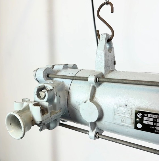 Image 1 of Lampada a sospensione industriale grigia di Elektrosvit, anni '80