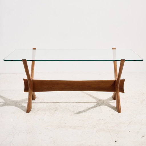 MK11036 Condor Teak Couchtisch von Fredrik Schriever-Abeln für Örebro Glas