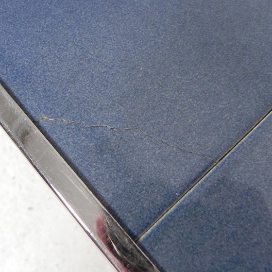 Image 1 of Tile Table With 21 Tiles, Signed ''Ledu''