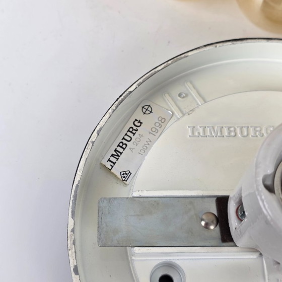 Image 1 of Vintage Bubbel wandlamp/plafondlamp – Glashütte Limburg – Helena Tynell – Ø 26 cm – Duitsland - plafonnière