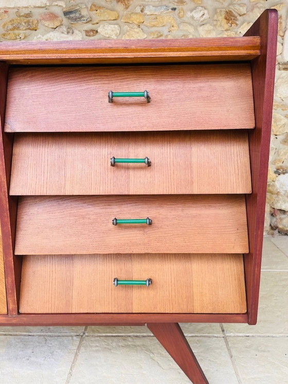 Image 1 of Mid-Century, Ash and Mahogany Sideboard 1950s