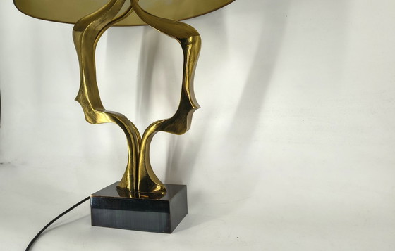 Image 1 of Bronze table lamp by Willy Daro, 1970s