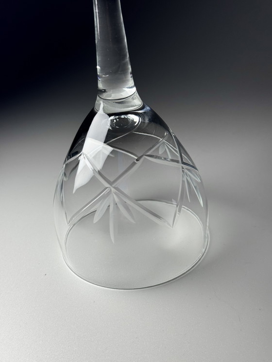 Image 1 of 6 grandi bicchieri da vino in cristallo - Holmegaards Glasværk · Anni '20