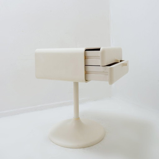 Side table/bedside table in "tulip legs" style by Lusch Erzeugnis - Germany, 1970s