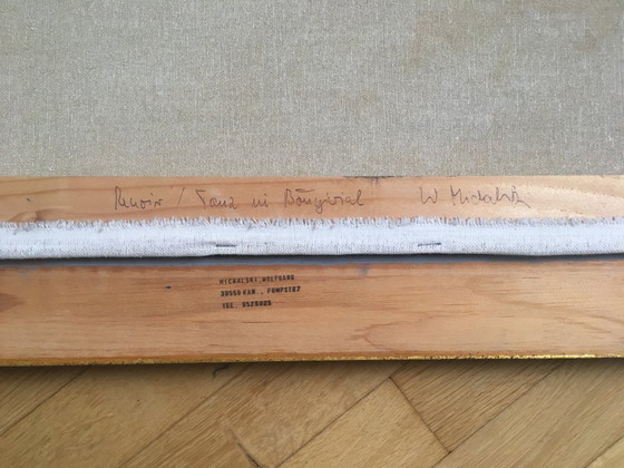 Image 1 of Riproduzione riuscita del dipinto di Renoir "Il ballo a Bougival", olio su tela