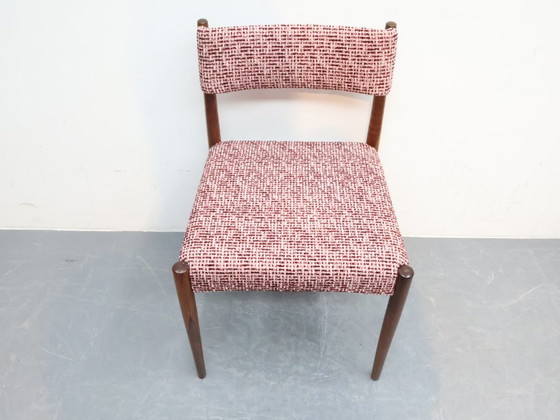 Image 1 of Chaises vintage en palissandre, nouveau revêtement