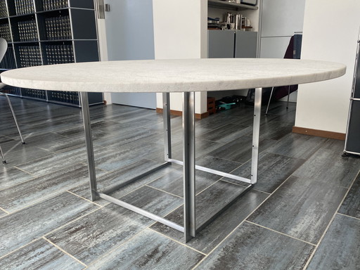 Fritz Hansen Paul Kjaerholm Esstisch runder Esstisch