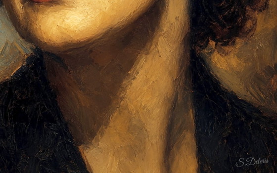 Edith Piaf "La Mamá" / (60x60 cm) – Pinturas y dibujos, Canvas (photo 5 of 5)