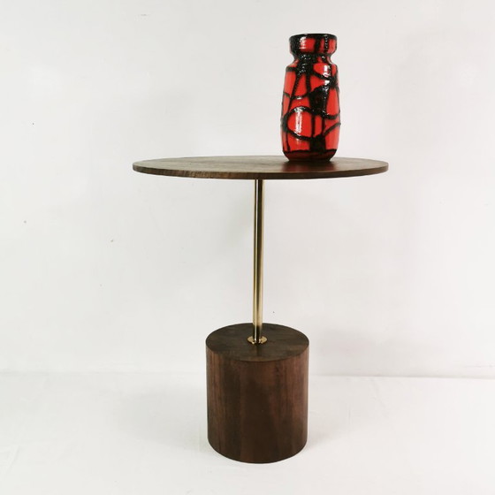 Fat Lava Keramikvase, Scheurich Keramik 242-22 "Spiderweb", 1960er Jahre, Vasen, Schwarz (Foto 10 von 11)