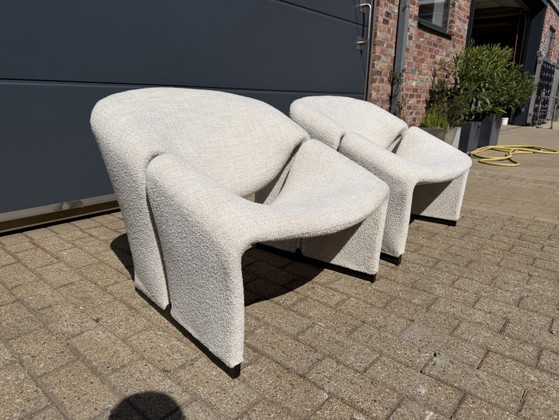 Image 1 of Artifort F580 Groovy armchairs in mint condition!! Pierre Paulin